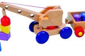 Mágneses daruskocsi fából