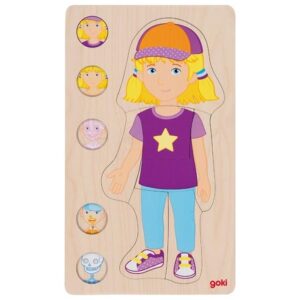 Réteg puzzle, kislány